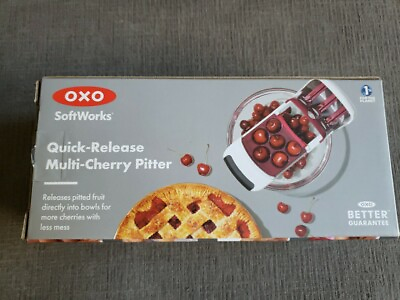 OXO Soft Works Quick Release Multi Cherry Pitter 21178200 New Small Kitchen Tool