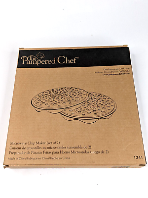 The Pampered Chef Microwave Chip Maker #1241 Set of 2