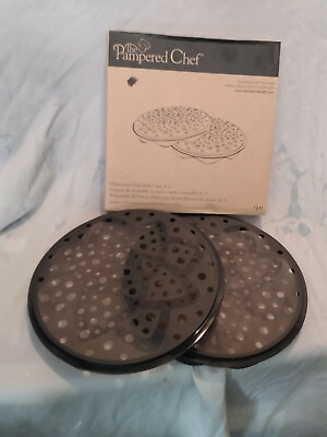 Pampered Chef Black Silicone Microwave Potato Chip Maker #1241