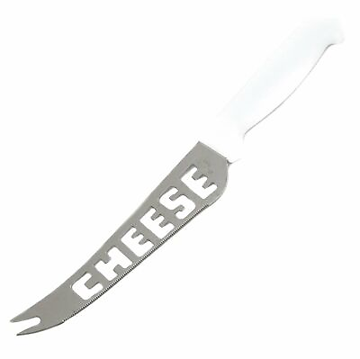 Chef Craft Serrated Stainless Steel Blade Cheese Knife with Pronged Serving Tip #ad