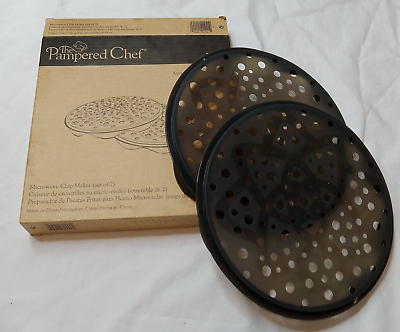 The Pampered Chef Microwave Potato Chip Maker 1241 Used with Box