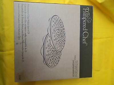 Pampered Chef Black Silicone Microwave Potato Chip Maker #1241
