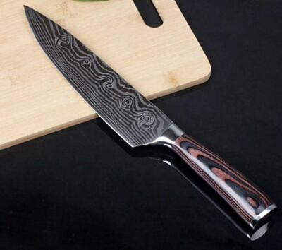 Stainless Steel 8quot; Professional Chef Knife Damascus Pattern Japanese New