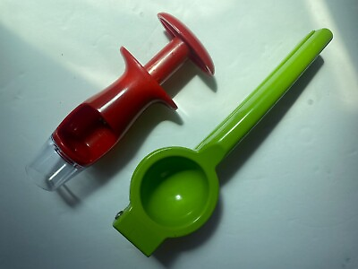 Cherry Pitter amp; Lime Squeezer Dual Purpose Fruit Tool for Easy Prep