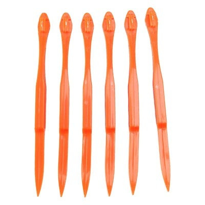 6PCS Easy Orange Citrus Peeler in Bright Orange Color Kitchen Tool O2I22236