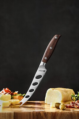 Xinzuo B35 German Stainless Steel Red Sandalwood Kitchen Cake Cheese Knife #ad