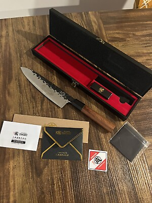 MITSUMOTO SAKARI 8 inch Japanese Gyuto Chef Knife Professional Hand Forged