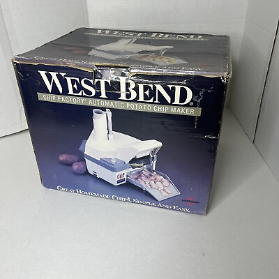 West Bend Chip Factory Automatic Potato Chip Maker 1991 New In Box Discontinued