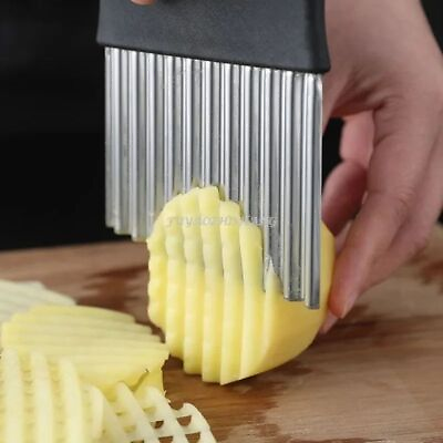 Potato Slicer Cutter French Chip Maker Chipper Chopper Fries Edges Vegetable #ad