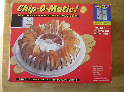 Microwave Potato Chip Maker Chip O Matic with Slicers Vtg #ad