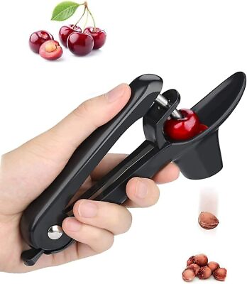 Heavy Duty Olive and Cherry Pitter Corer Tool with Space Saving Lock Design #ad
