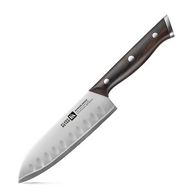Klaus Meyer Rondure High Carbon Tri ply Steel 5.5quot; Santoku Kitchen Chef Knife